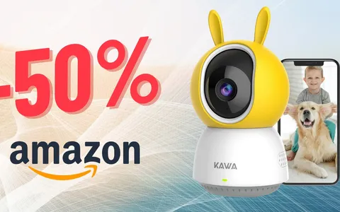 Telecamera wi-fi da interno KAWA ora tua A META' PREZZO in OFFERTA!