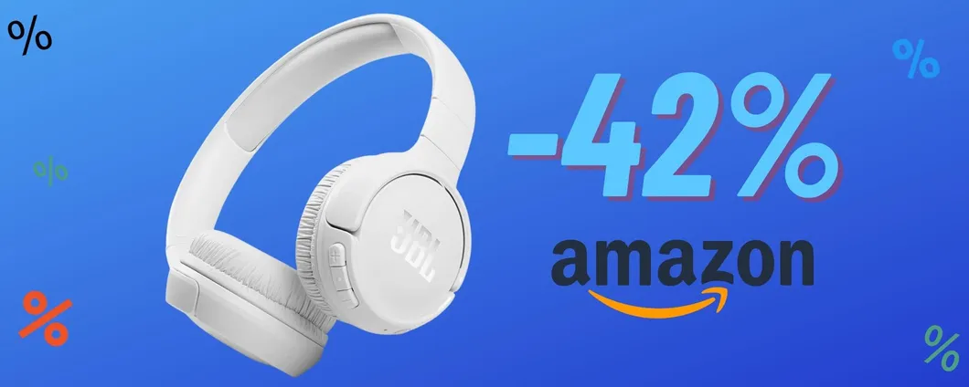 OFFERTA ESAGERATA per le Cuffie JBL Tune 510BT su Amazon!