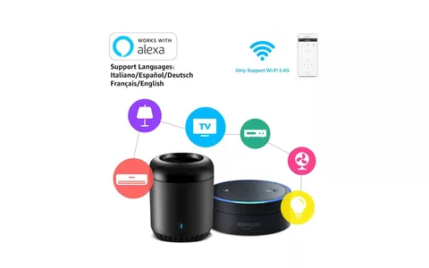 Dispositivo Broadlink Smart Home Hub compatibile con Alexa in promo su Amazon