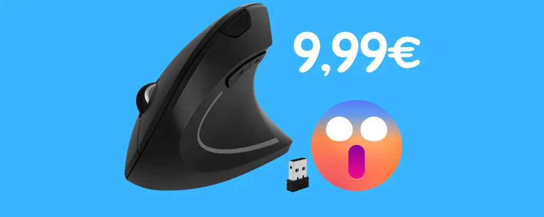 Il massimo dell'ergonomia con il mouse verticale a METÀ PREZZO