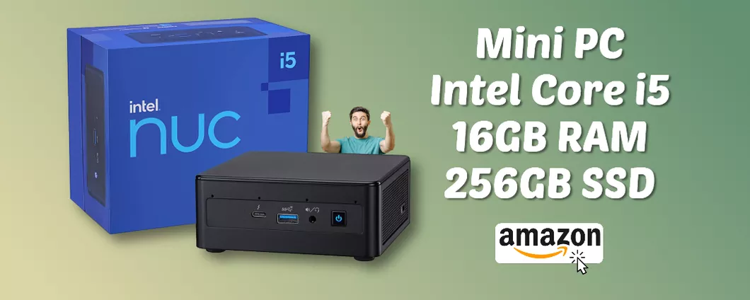 Mini PC con Intel Core i5 e una marea di porte: lo SCONTO Amazon è FANTASTICO