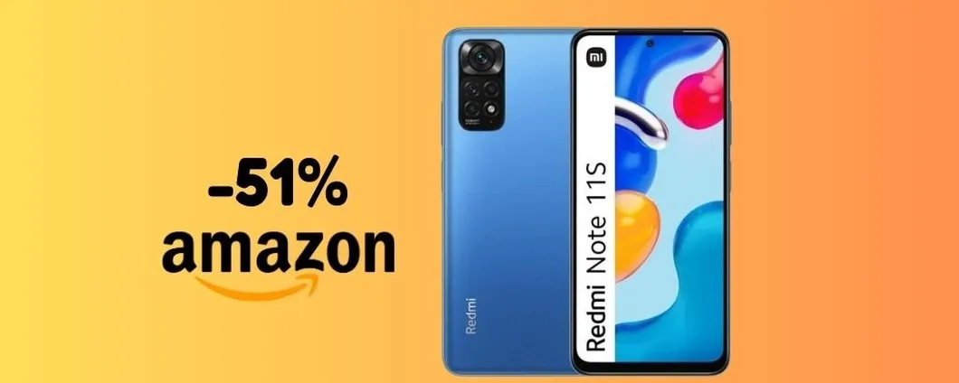 PREZZO OUTLET: oggi su Amazon Xiaomi Redmi Note 11S è SCONTATO del 51%!
