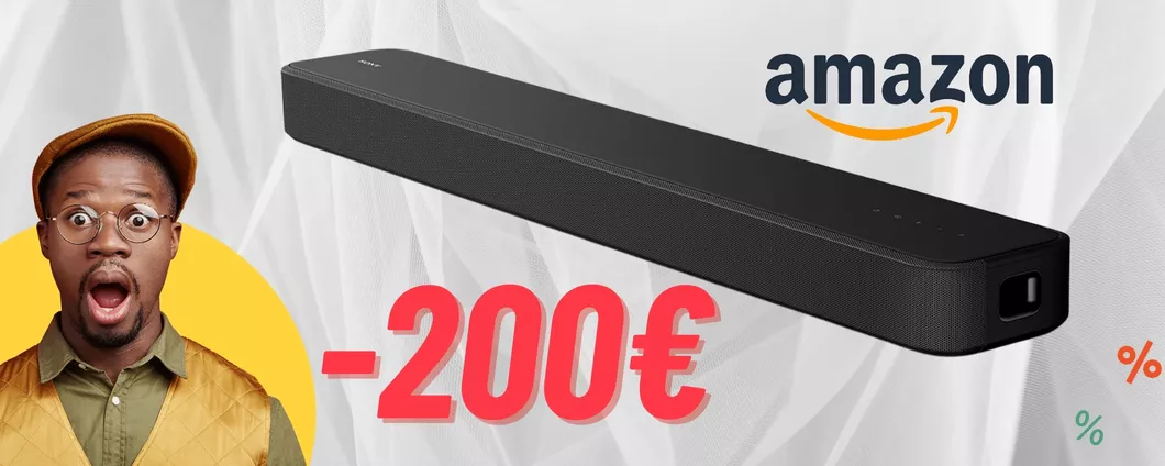 Soundbar Sony HT-S2000 ora in OFFERTA FOLLE su Amazon con 200€ IN MENO!