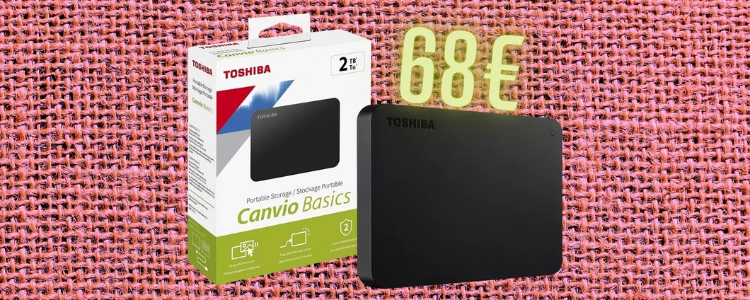PC lento? La soluzione più economica è l'Hard Disk portatile Toshiba da 2TB