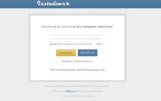 Interfaccia InstaDown