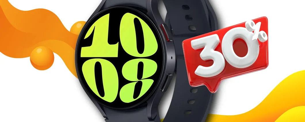 Samsung Galaxy Watch6: CROLLA del 31% ed è una vera e propria occasione!