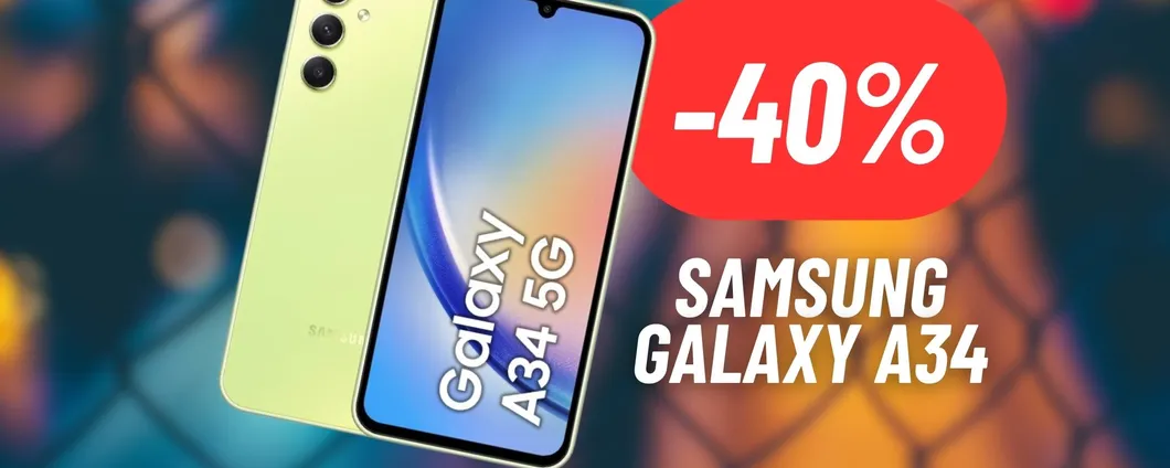 CROLLA DI BEN 190€ IL PREZZO del Samsung A34: MEGA RISPARMIO