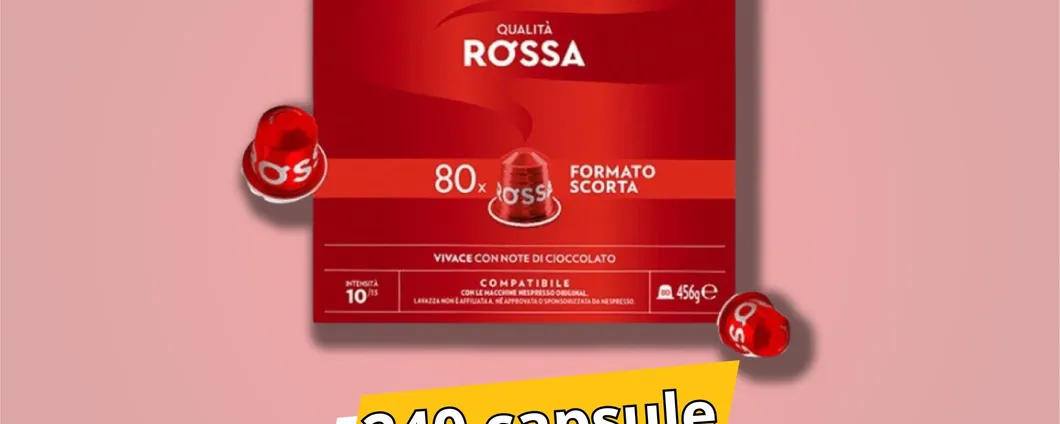 Offerta SCORTA: 240 capsule LAVAZZA per Nespresso in sconto folle su eBay!