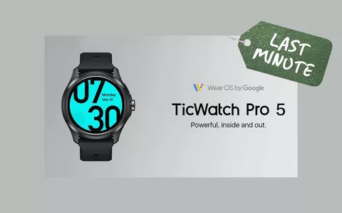Ticwatch Pro 5: CROLLA IL PREZZO dello smartwatch PIU' AMATO dagli sportivi