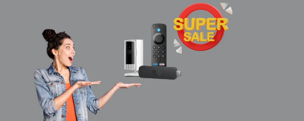 Fire TV Stick + Ring videocamera interna: bundle super smart a meno di metà prezzo