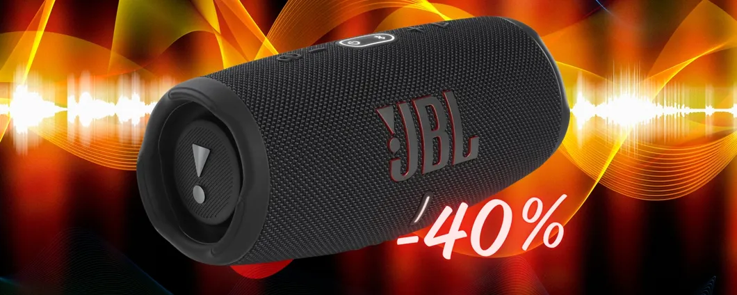 JBL Charge 5 è lo speaker Bluetooth portatile dal suono che spacca (-40%)