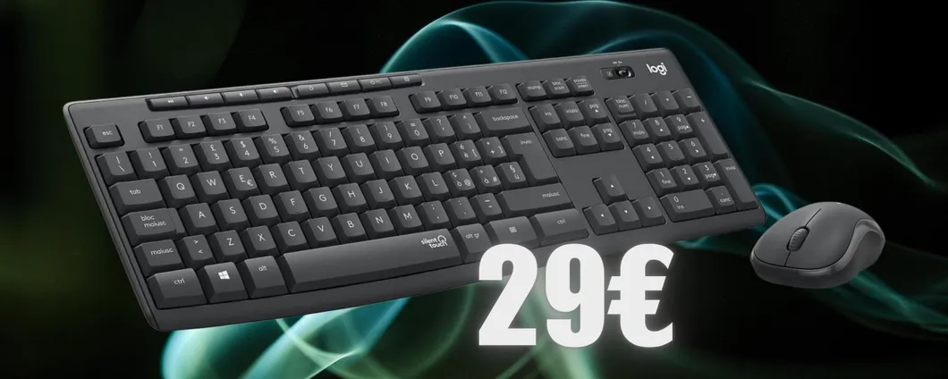 Logitech MK295: il kit tastiera e mouse wireless è tuo a SOLI 29€