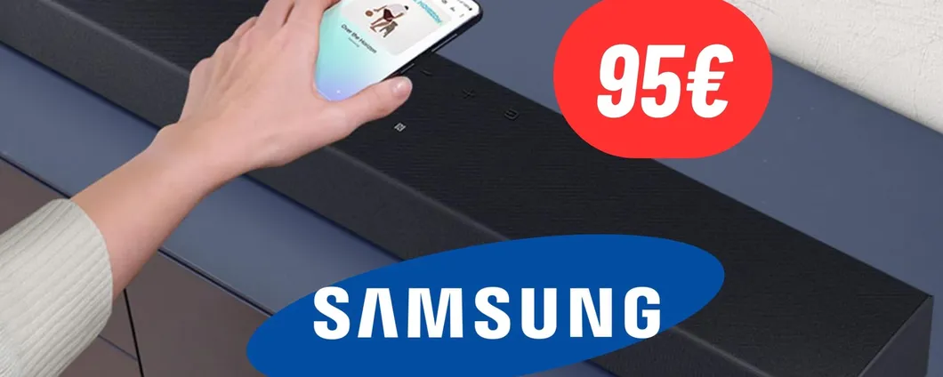 Cala a picco il prezzo della Soundbar Samsung: qualità top a meno di 100€