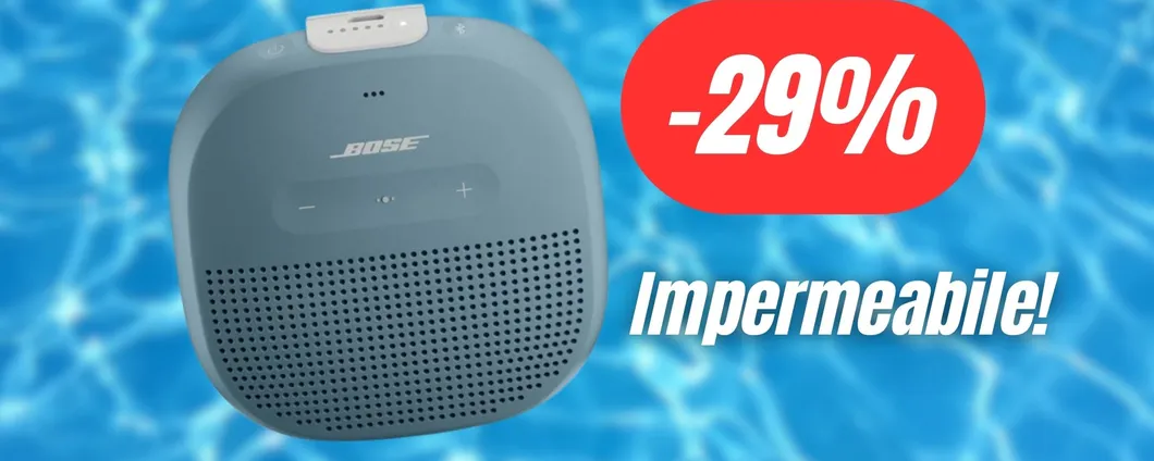 Cassa Bose impermeabile, compatta e con un suono di qualità PREMIUM (-29%)