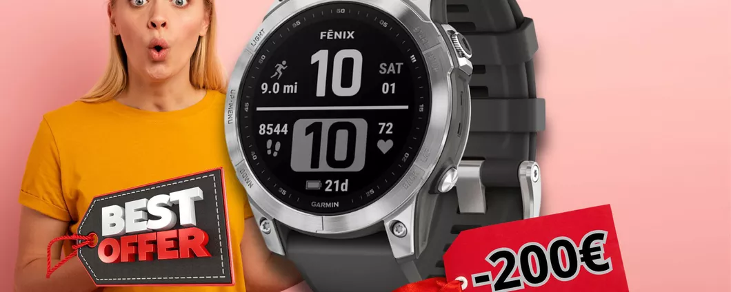 PAZZESCO SCONTO di 200€: Garmin Fenix 7 è lo smartwatch DA AVERE a mega ribasso!