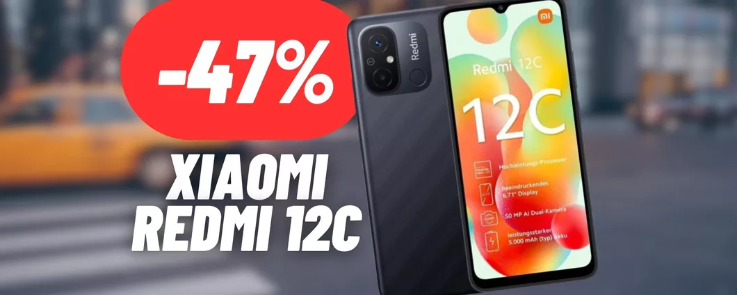 DISINTEGRATO IL PREZZO dello Xiaomi Redmi 12C: sconto del 47%, best buy Amazon