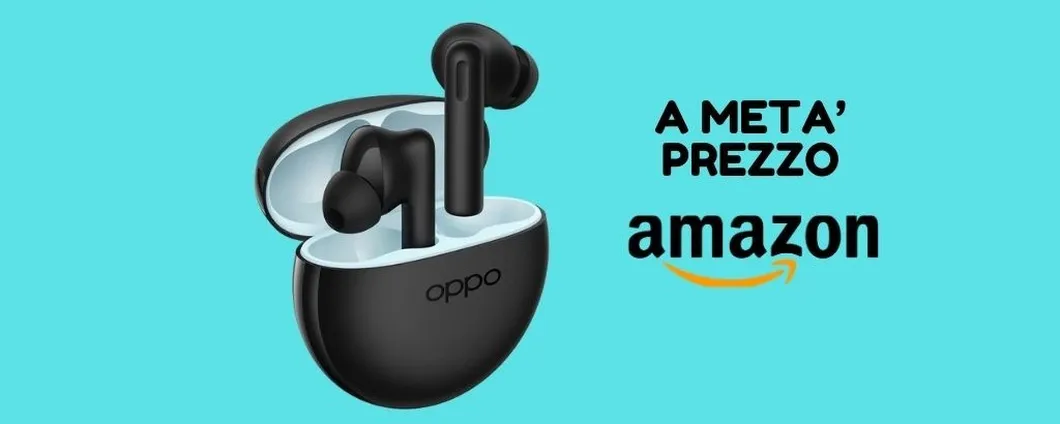 Cuffie OPPO Enco Buds2 solo per oggi SCONTATE del 50% su Amazon!