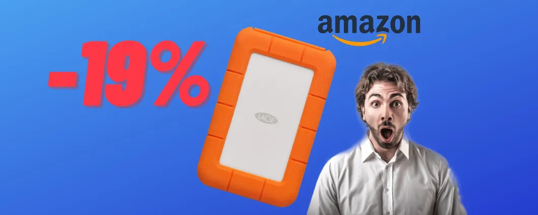 SPAZIO ENORME di 2TB con l'Hard Disk LaCie Rugged in OFFERTA!