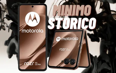 Smartphone pieghevole Motorola Razr 50 Ultra (12/512GB) a METÀ PREZZO