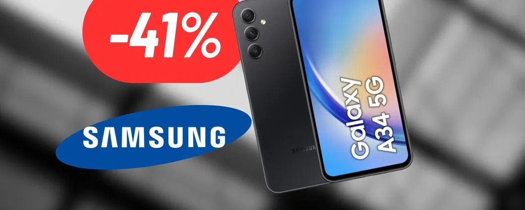 DISINTEGRATO il prezzo del Samsung Galaxy A34: maxi sconto attivo