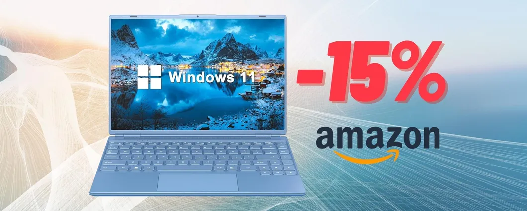 PC portatile con Windows 11 in OFFERTA col 15% di SCONTO