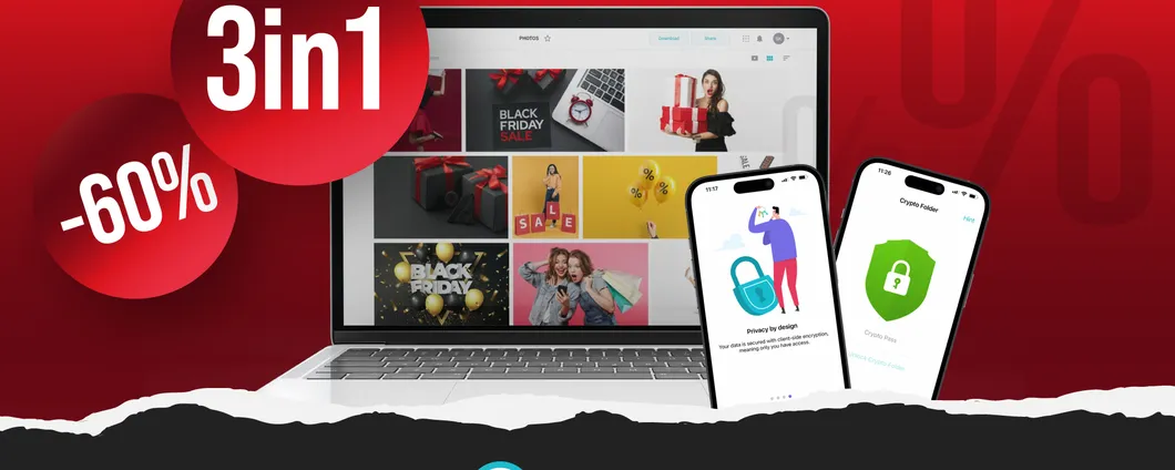 Black Friday con pCloud: a metà prezzo il bundle 3in1 con 5 TB di spazio