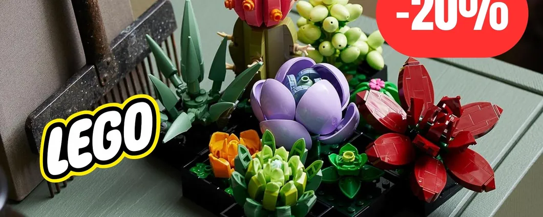 Piante grasse in versione LEGO al 20%: sconto per il Black Friday