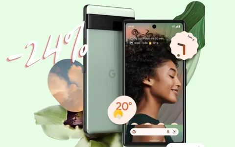 Google Pixel 6a in OFFERTA LIMITATA su Amazon (-24%)