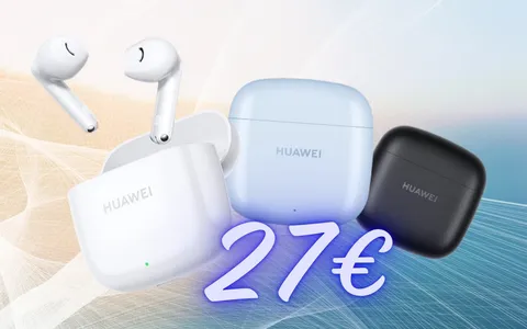 HUAWEI FreeBuds SE 2: auricolari wireless spettacolari con 40h e IP54 a soli 27€