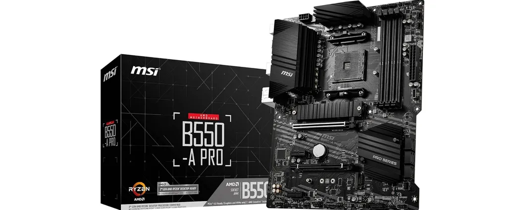 Scheda madre MSI B550-A PRO ideale per processori Ryzen in promo speciale su Amazon