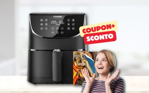 Friggitrice ad aria Cosori: scopri il COUPON sconto e le 13 funzioni di cottura!