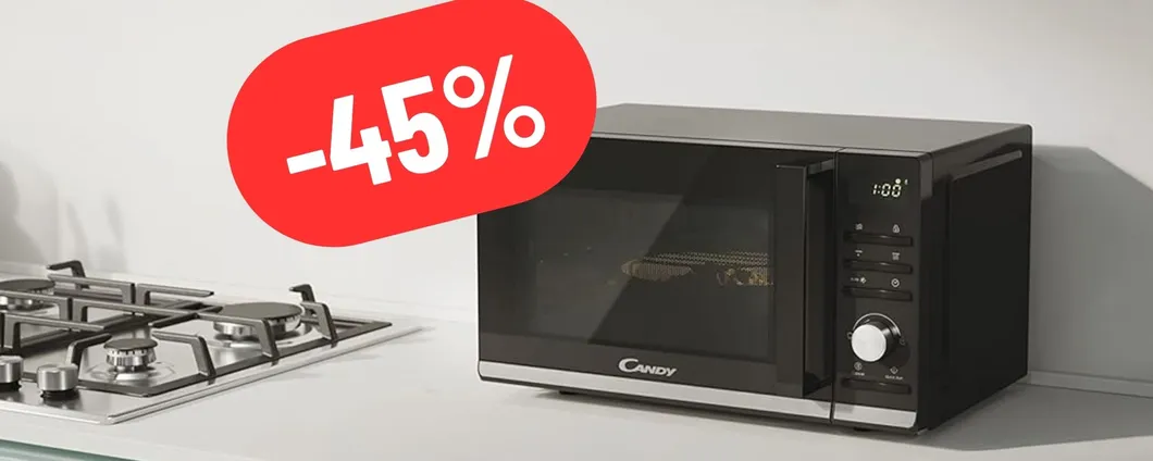 L'alleato DEFINITIVO in cucina è il Forno a Microonde Candy al 45% DI SCONTO