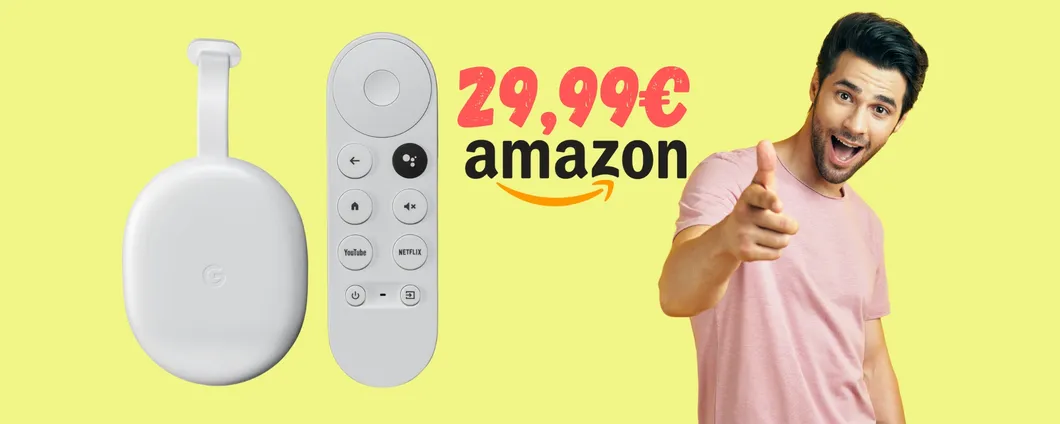 Smart TV in un attimo grazie a Chromecast di Google, tuo a 29,99€