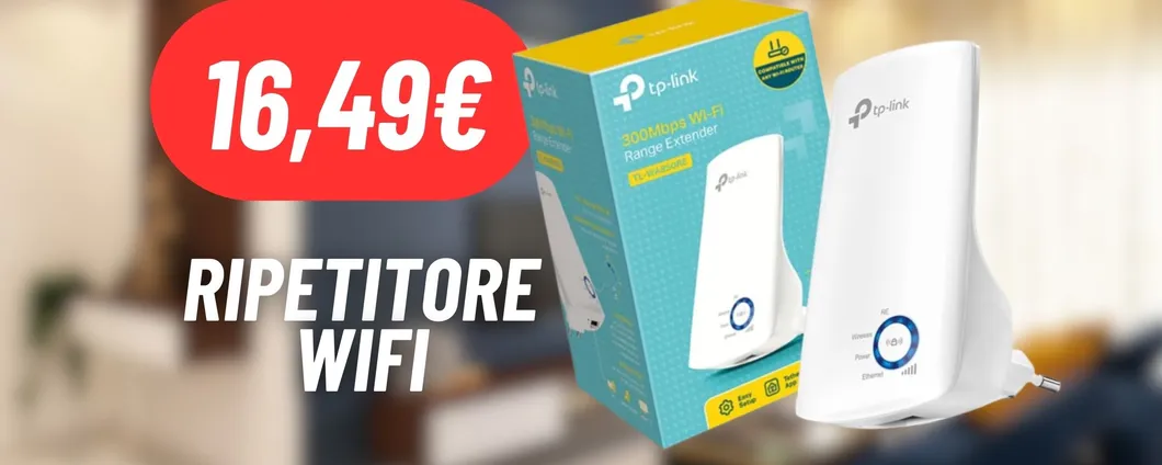 Ripetitore WiFi a 16,49€: POTENZIA la tua rete ad un PREZZO RIDICOLO