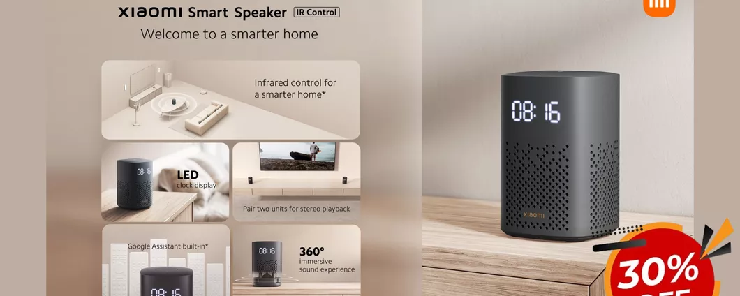 Xiaomi Smart Speaker con Assistente Google INTEGRATO scontatissimo al 30%