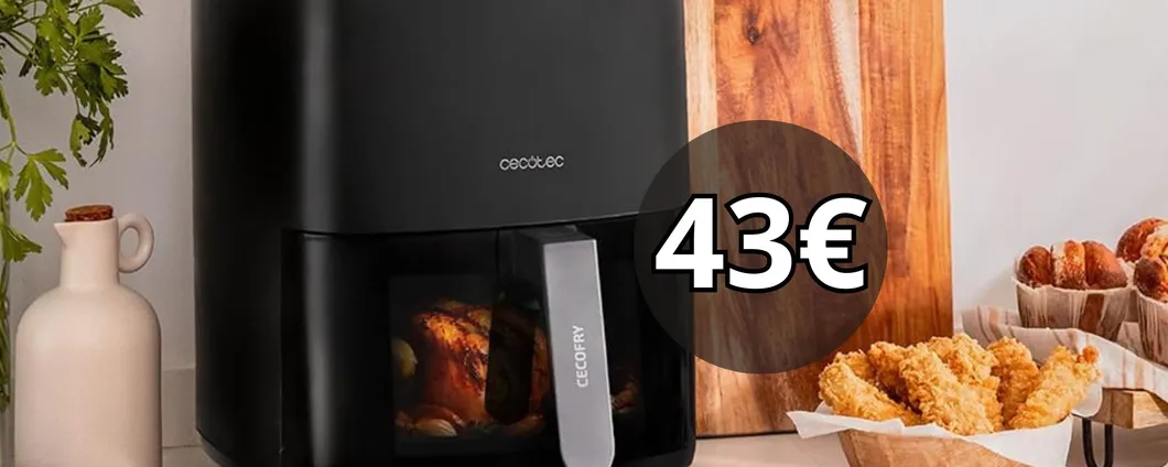 PREZZO INCREDIBILE: solo 43€ per Friggitrice ad Aria Cecotec per mangiare sano!