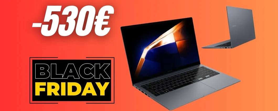 Samsung Galaxy Book4: 530€ in meno con il Black Friday (-48%)