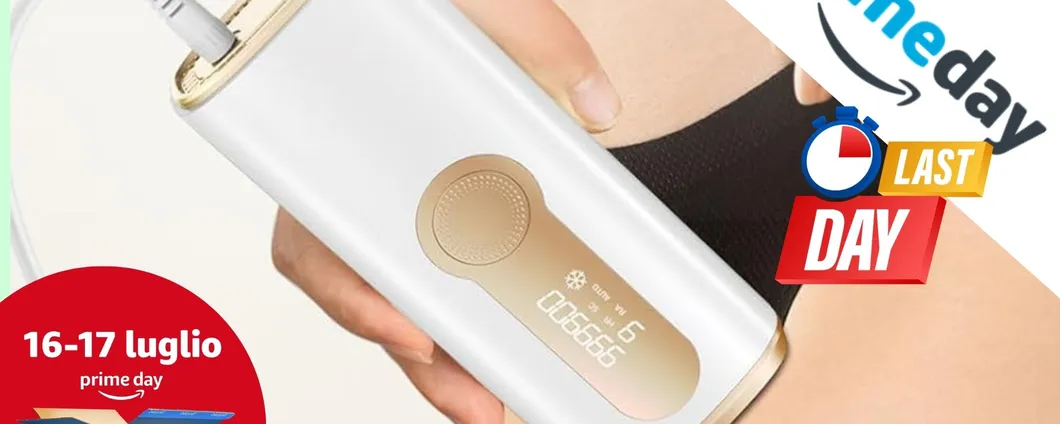 Epilatore con Luce Pulsata di Ghiaccio: prezzo e coupon ASSURDI per il Prime Day!