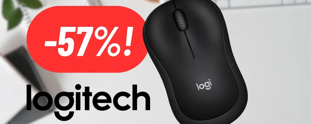 Mouse Logitech pratico, compatto e silenzioso al 57% DI SCONTO: PREZZACCIO su Amazon