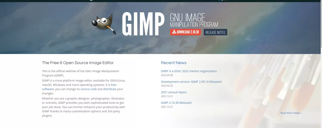 GIMP 2.10.32: arrivato il supporto al JPEG-XL image importing