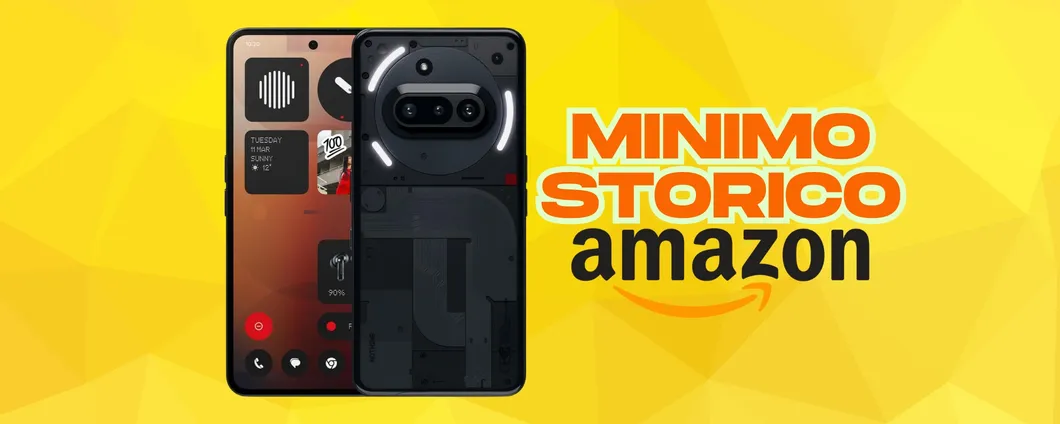 Nothing Phone (3a) crolla su Amazon al MINIMO STORICO, ora è un best buy