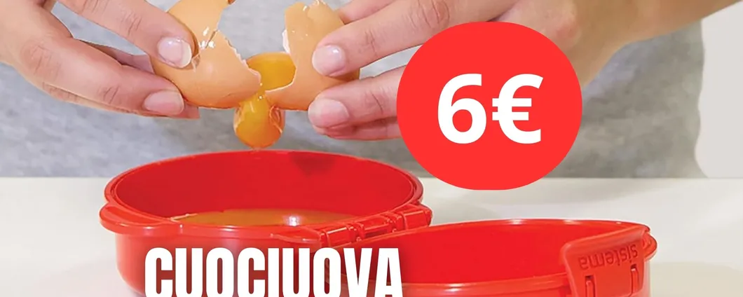 Uova cotte alla perfezione con il Cuociuova al 63% di sconto: PREZZO REGALATO