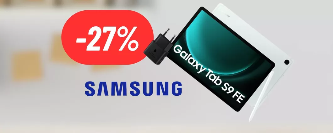 Tablet Samsung: il Galaxy Tab S9 FE in MAXI SCONTO su Amazon