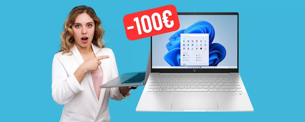 HP Pavilion Plus con i7, SSD da 512GB e 16 GB di RAM (-100€)