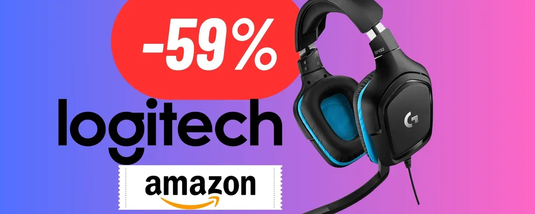 Amazon Outlet: OFFERTISSIMA con sconto FOLLE sulle cuffie da gaming Logitech (-59%!)