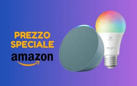 Echo Pop + Lampadina Intelligente ad un PREZZO SPECIALE su Amazon!