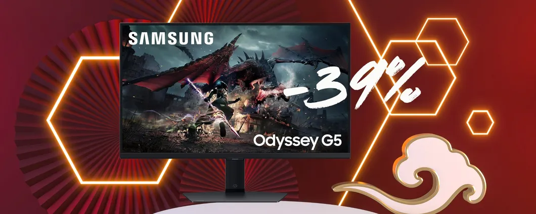 Samsung Odyssey G5: il MIGLIORE monitor da Gaming adesso in offerta al 39%