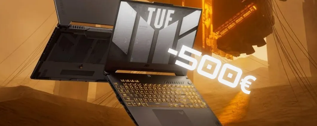 Offerta FOLLE su Amazon: notebook ASUS TUF Gaming F15 scontato di 500€