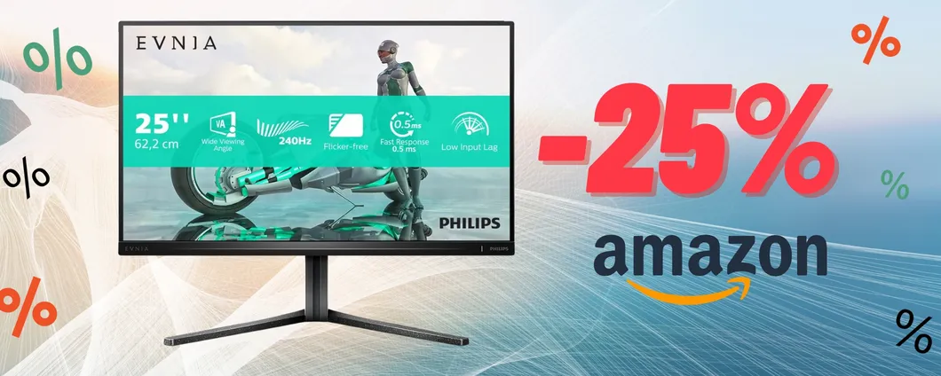 Monitor da gaming Philips Evnia in SUPER OFFERTA col Black Friday!