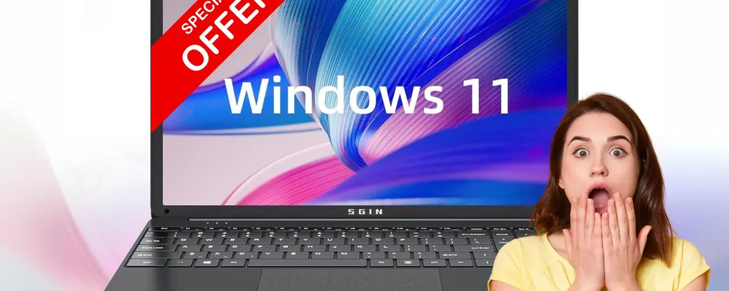 Notebook Celeron Quad-Core: SOLO 180€ per il Laptop del futuro che porti ovunque